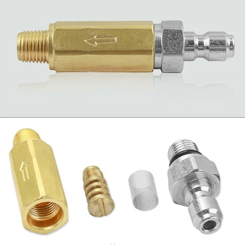 

1/4" Nozzle Filter Quick Plug Pressure Washer Brass Inline Connector Part Tool