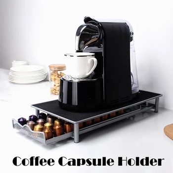 

Coffee Capsule Box Drawer Holder Coffee Pod Storage Rack Machine Stand Nespresso Coffee Capsule Frame Dolce Gusto Organization