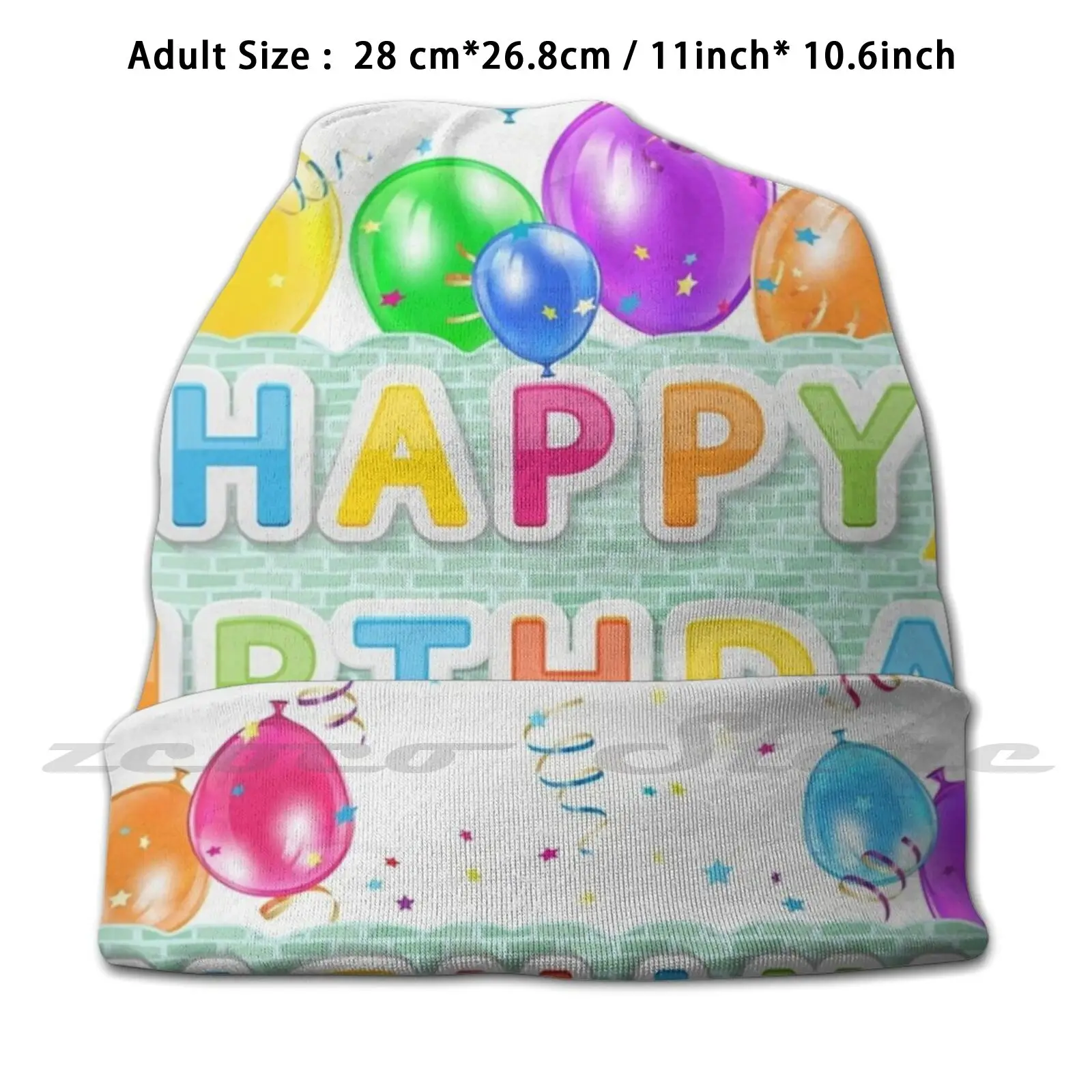 Grossiste chapeau d'anniversaire illustration ballons x6