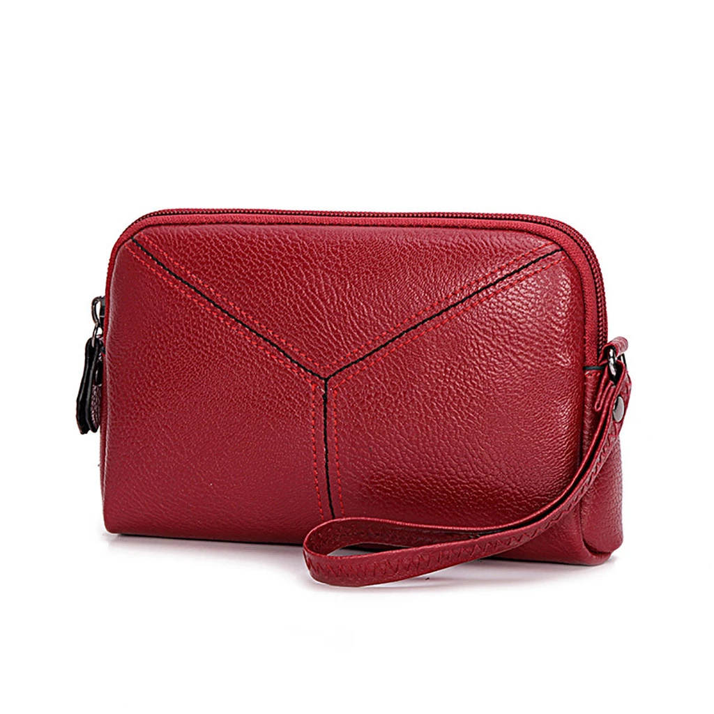 New Vintage Women Wallet With Zipper Coin Pocket Female High Capacity Purse Leather Brand Retro Ladies Long Card Clutch 817
