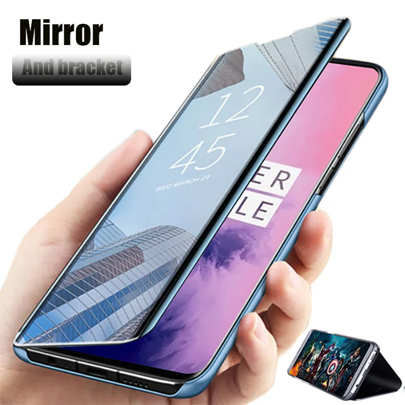 

Smart Mirror Flip Case For Oneplus 7T 7 Pro Phone Case For OnePlus 5T 6T 6 Phone Case Cover Protective Capa