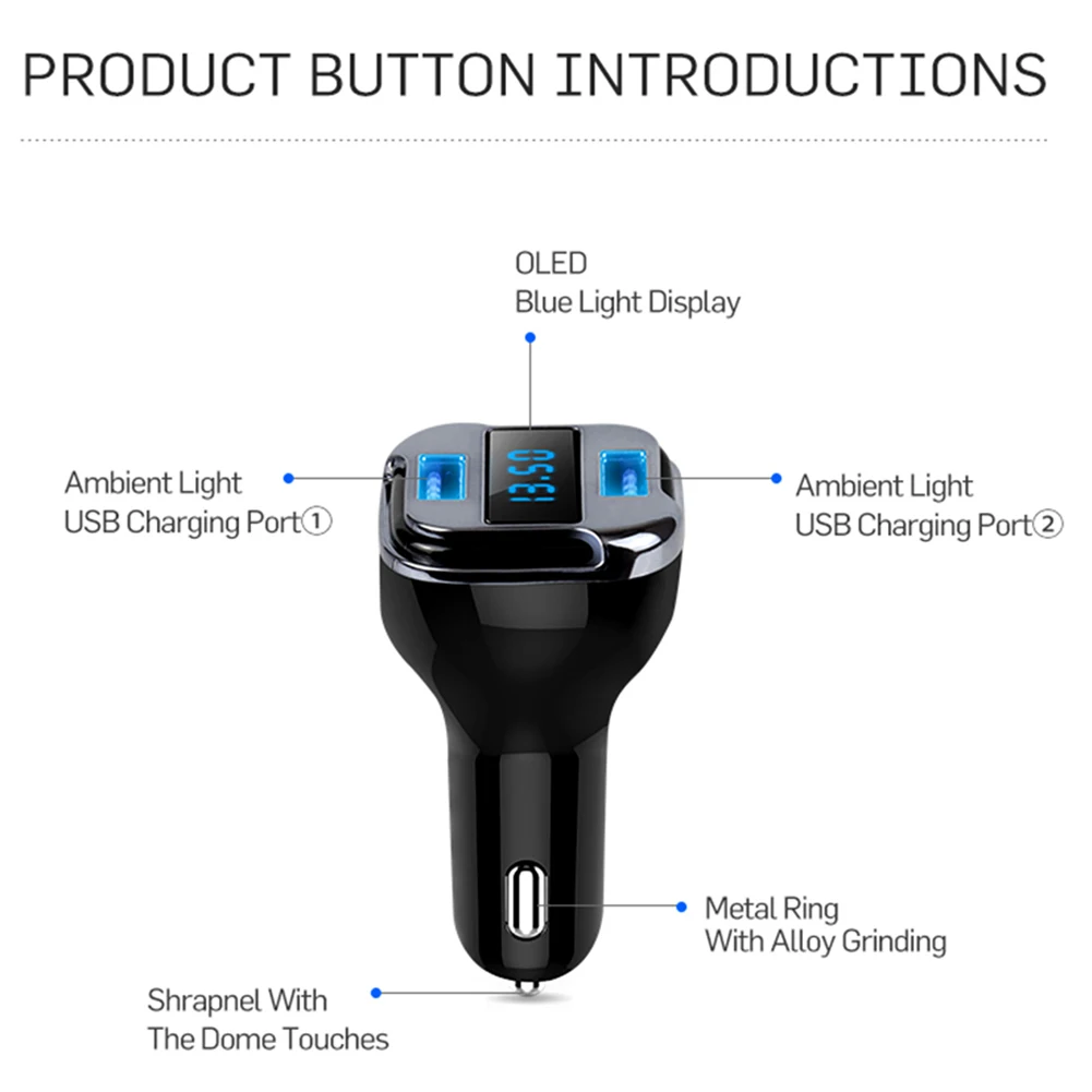 E5 4.2A двойной usb порт gps локатор телефон автомобильное быстрое зарядное устройство адаптер автомобильные аксессуары интерьер