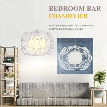 

EASY-White Vintage Industrial Ceiling Lamp Vintage Chandelier Cafe Bar Restaurant Lights Simple Creative Lamps Nordic Dining Roo