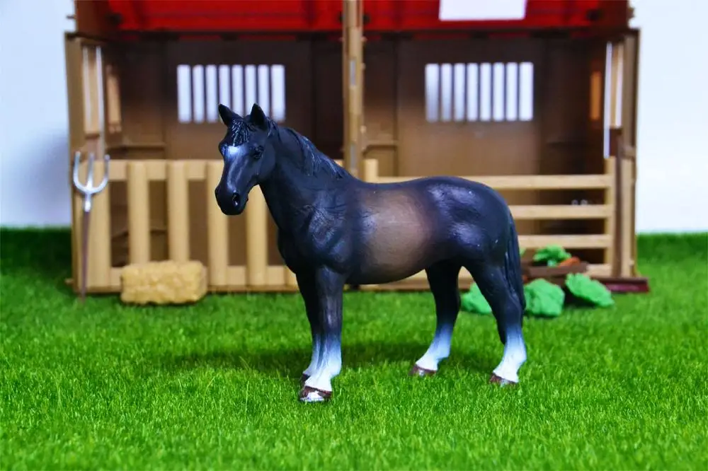 Mustang horse male 44 вида сельскохозяйственных животных Appaloosa Гарвардский Ганновер Clydesdale Quarter arabian Horse коллекция ферма стабильная фигурка модель детская игрушка - Цвет: Mustang horse male