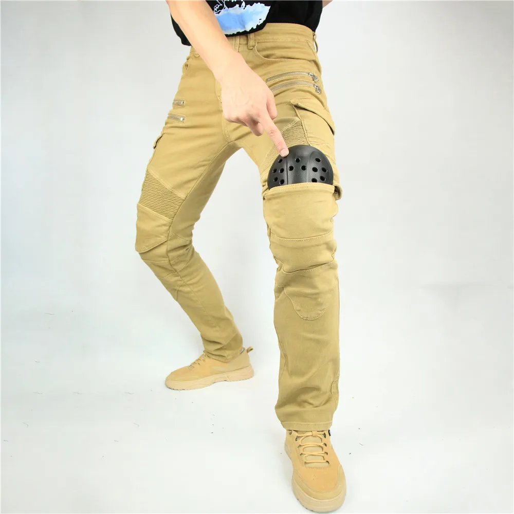 Motorcycle Pants Moto Men's Motocross Casual Riding Motorbike Touring Motocycle Street Jeans Trousers Protective Gear