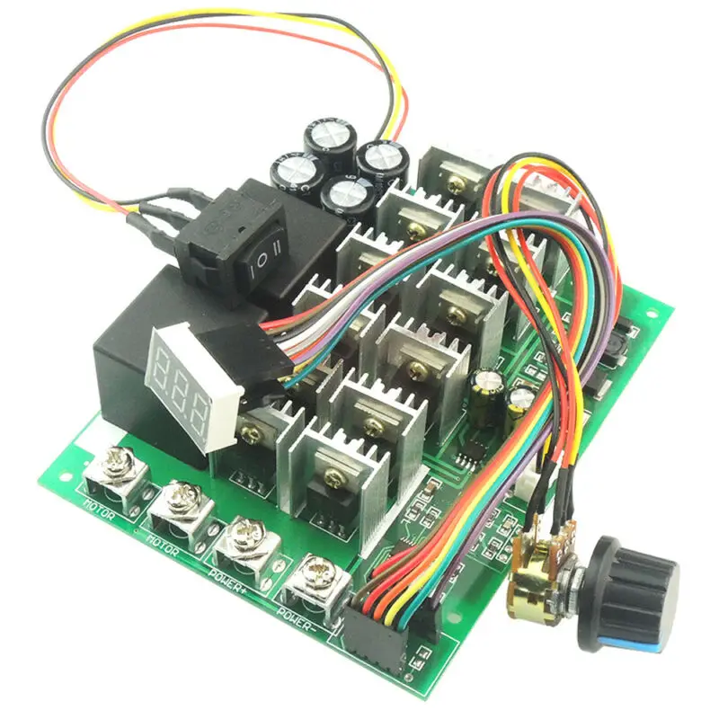 

DC 12V 24V 36V 48V 60A 3000W PWM DC Motor Speed Controller Governor HHO RC C/CW Switch Regulator High Power Drive Module
