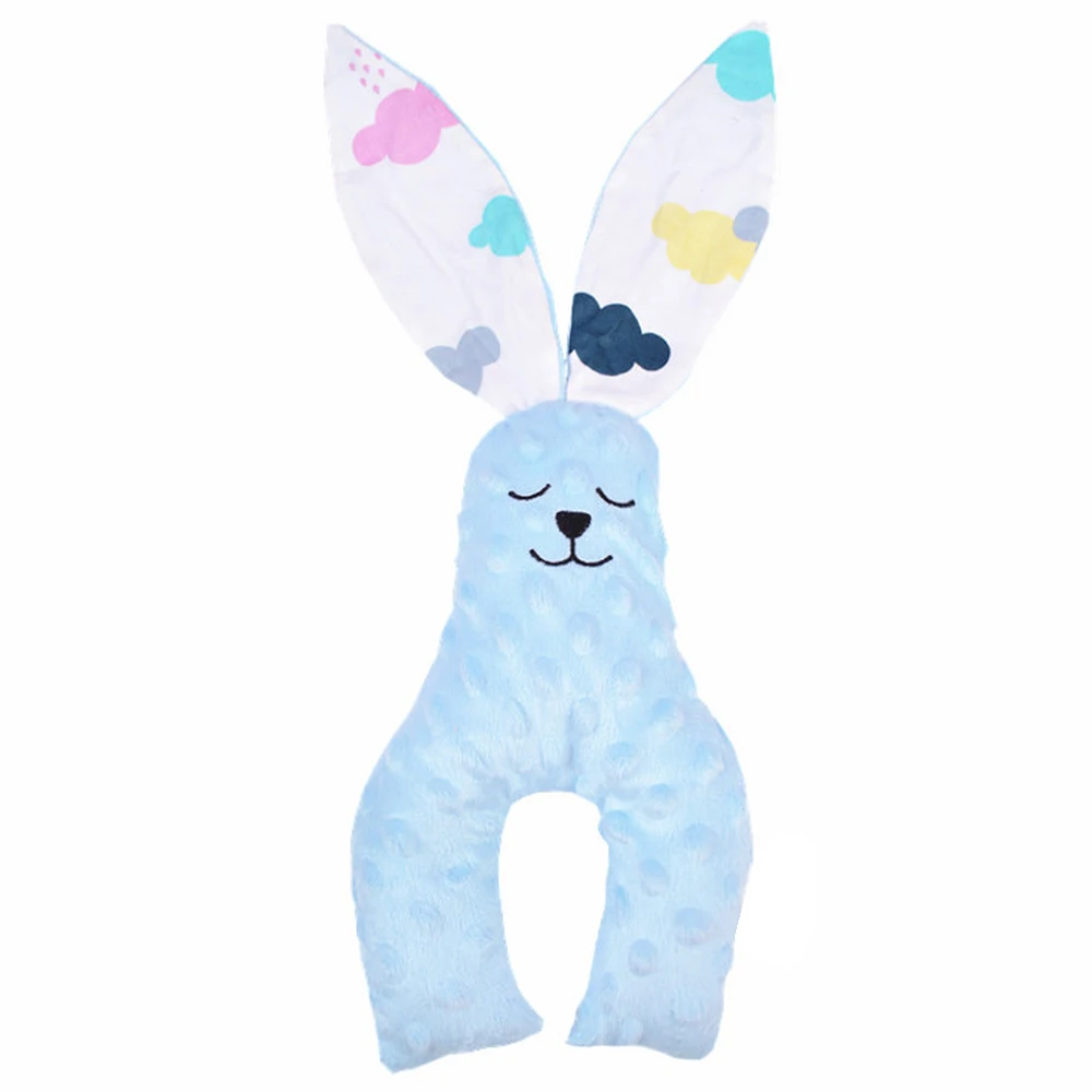 Sky-blue Kawaii Кролик плюшевые игрушки чучела милые животные Кукла Мягкие игрушки для детей младенец Спящая Успокаивающая игрушка детский подарок - Цвет: Sky-blue