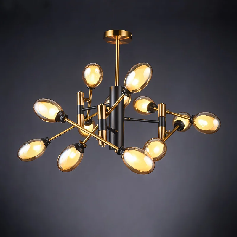 

Designer rotating living room bedroom Nordic chandelier simple study art personality creative post-modern restaurant chandelier
