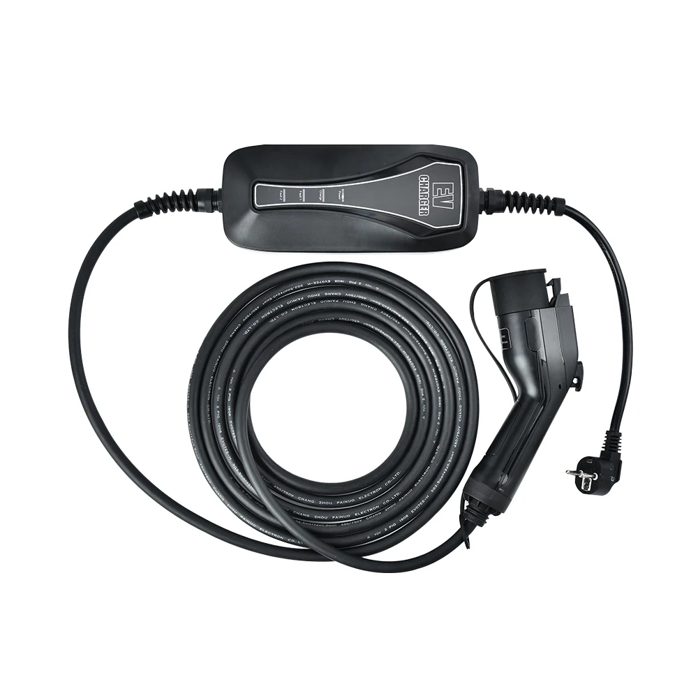 Режим 2 5 м 10 м 16 Ампер Портативный J1772 разъем зарядное устройство для электромобиля тип 1 автомобильный зарядный кабель ЕС Schuko штекер