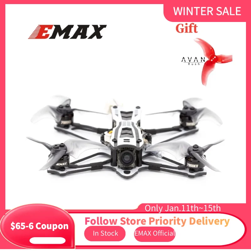 Подарок официальный EMAX Tinyhawk Фристайл 115 мм F411 2S 1103 7000KV бесщеточный двигатель 2 5