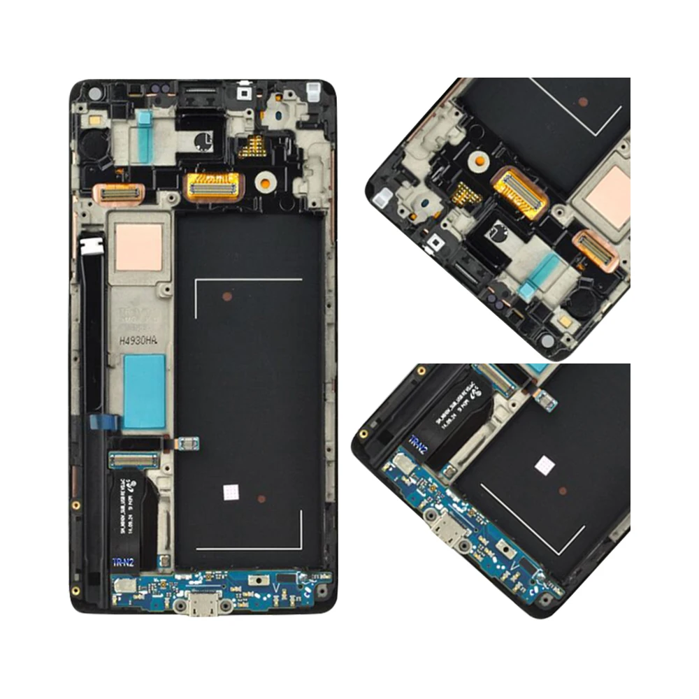 ЖК дисплей Super AMOLED для SAMSUNG GALAXY Note 4 N910A N910F N910H сенсорный экран в сборе с