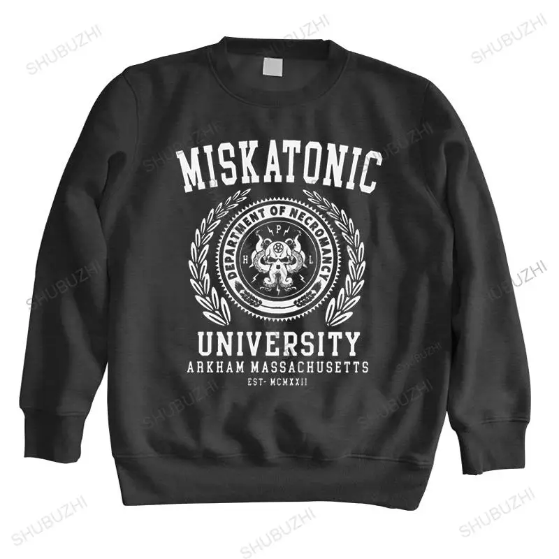 Cthulu And Lovecraft Miskatonic University hoodie Men Cotton Call Of