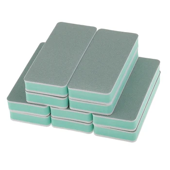 

10Pcs Durable Nail Art Manicure Pedicure Buffer Buffing Grit Tools Set Sponge + Sandpaper for Filling Nail Extensions