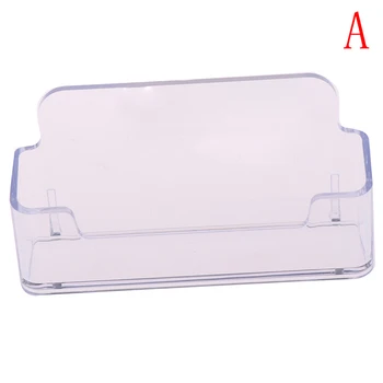

Acrylic Counter Top Display Stand Desk Accessories Desktop Office Business Card Holder Stand Clear Transparent