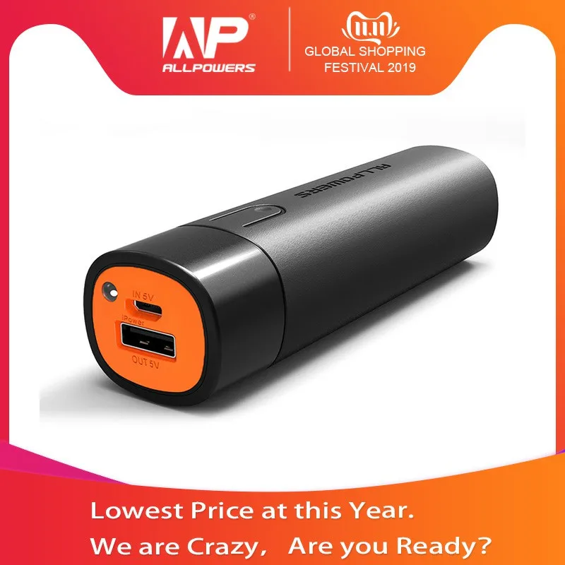 Billig ALLPOWERS 5000mAh Power Bank Tragbare Externe Akku Telefon Ladegerät für iPhone Samsung Huawei Xiaomi