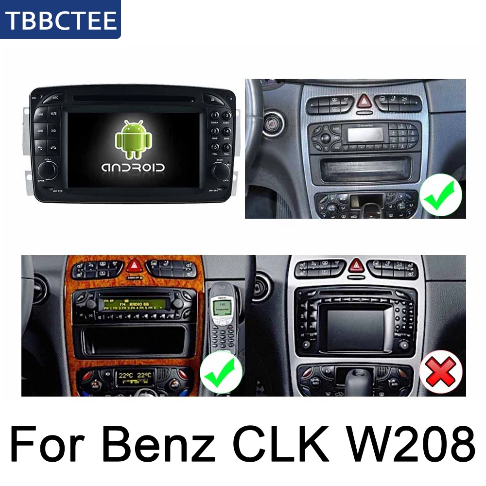 Clearance For Mercedes Benz CLK Class W208 1996~2003 NTG Car Multimedia Player Android Radio GPS Navigation Stereo Autoaudio Map Wifi HD 2