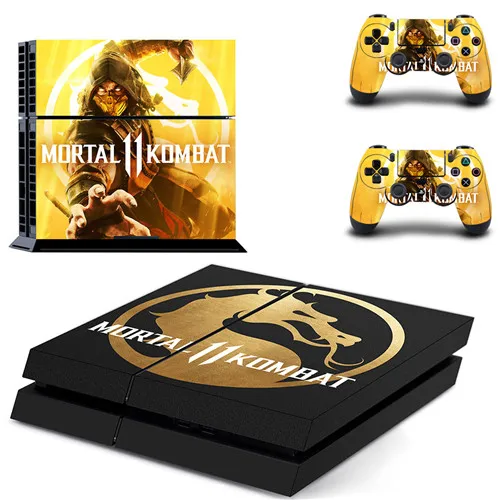 QPTM0083 Mmoral Kombat 11 полное покрытие лицевые панели наклейка для PS4 Наклейка для playstation 4 консоль и контроллеры наклейка для PS4 виниловая наклейка - Цвет: QPTM0083