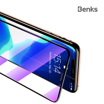 

Benks Dust Prevention Screen Protector For iPhone 11/11Pro/11ProMax/Xr/Xs Max Full Coverage Anti Blue Litght Tempered Glass Film