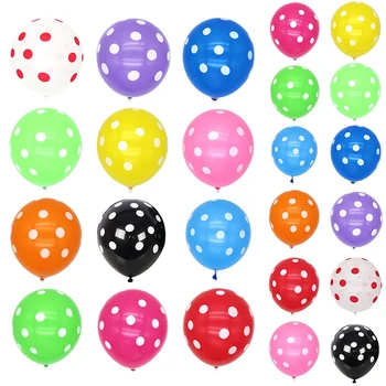 

100Pcs 12 Inch Full Print Polka Dot Balloons Latex Balloon Thick Balloons Party Supplies Party Decor