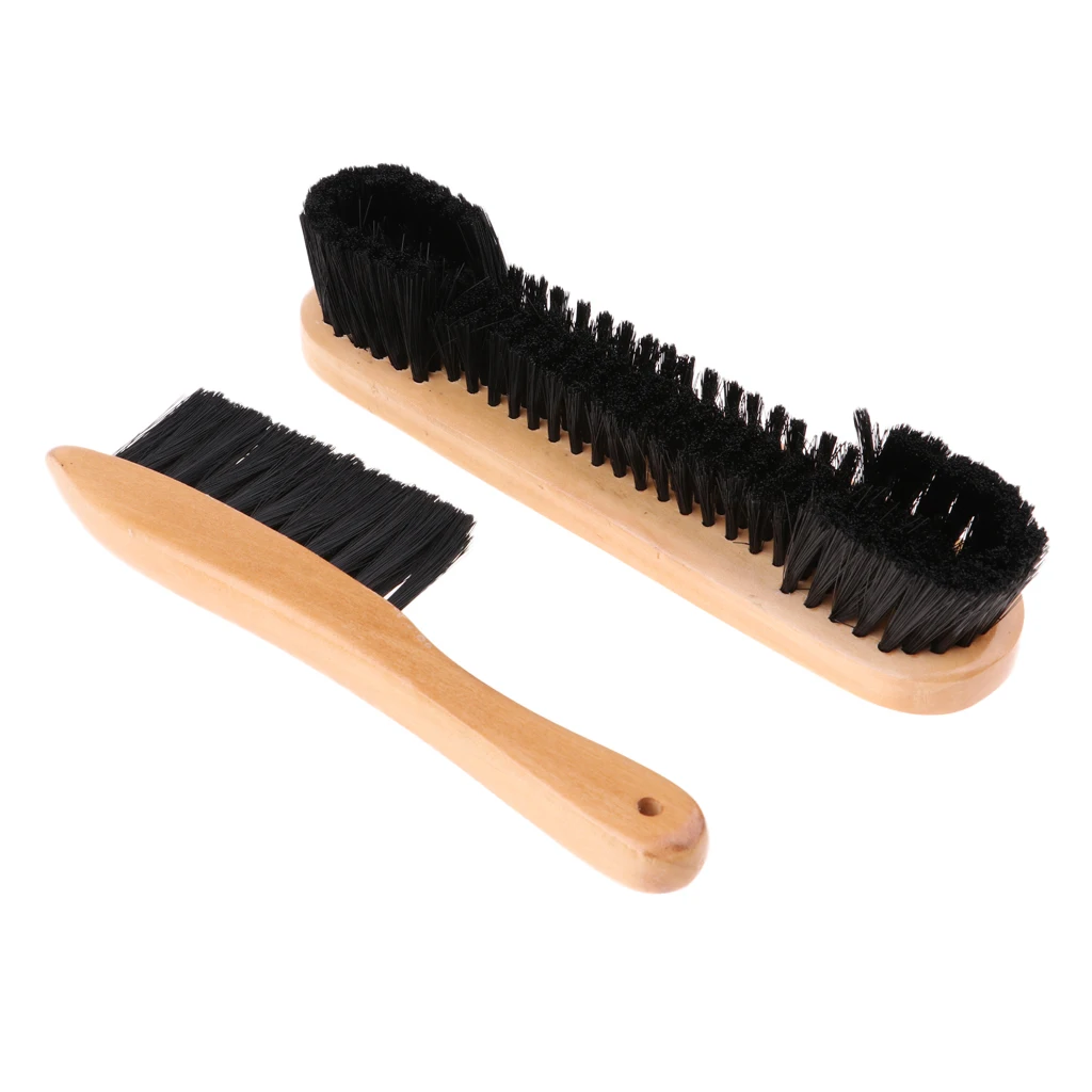 2pcs Lightweight Wooden Snooker Billiard Table Brush Felt Cleaner Pool Clubs Accessories