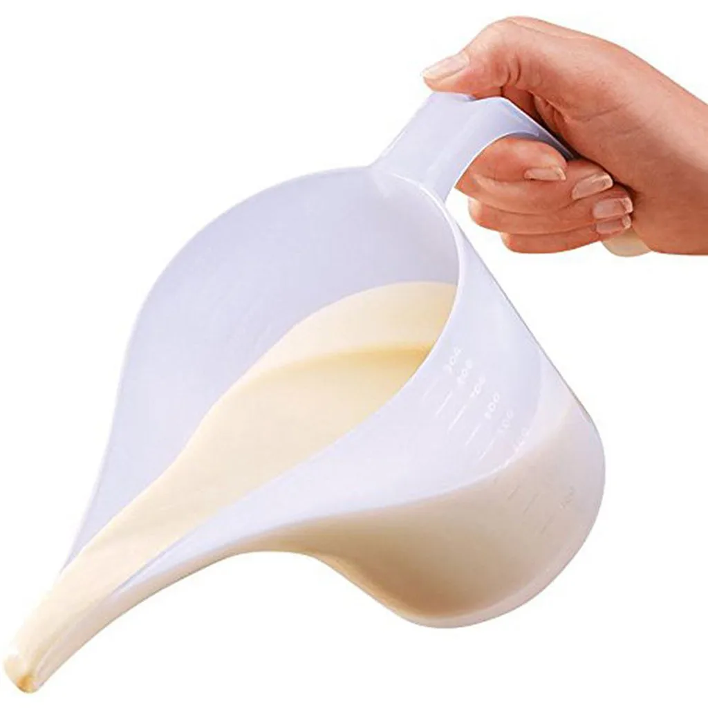 Tip Mouth Plastic Measuring Jug Cup Graduated Surface Cooking Kitchen Bakery Cooking Tools Funnel Measuring Cup 2.35