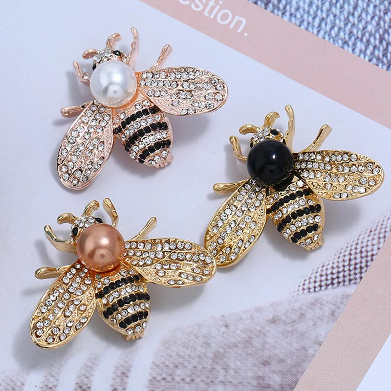 

Unisex Chest Brooch Suits Ornaments Dance Party Marry Festal Bee Zinc Alloy Pins Vivid Insect Image Boutonniere Corsages