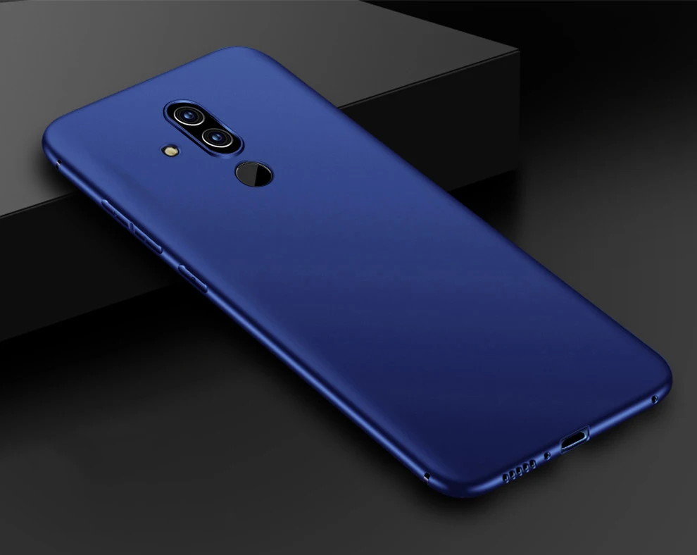 Синий Мягкий прозрачный чехол для huawei mate 20 Lite 6," mate 30 Pro, мягкая Матовая силиконовая крышка, тонкий чехол для mate 20 Pro 30 10 Lite - Цвет: Синий