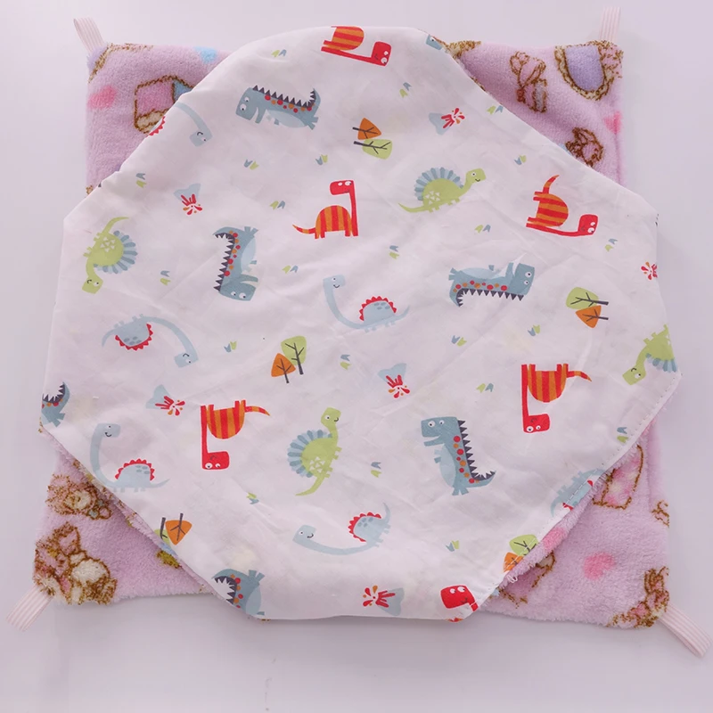 ПЭТ птиц Подвеска для хомяка дома маленькие животные, белка хлопковый гамак кровати Nesters двойной Слои для крыс белок теплые домашние тапки