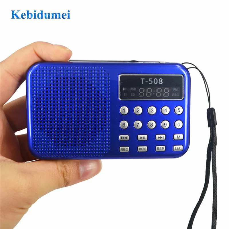 Kebidumei портативный внутренний Универсальный светодиодный fm радиоприемник
