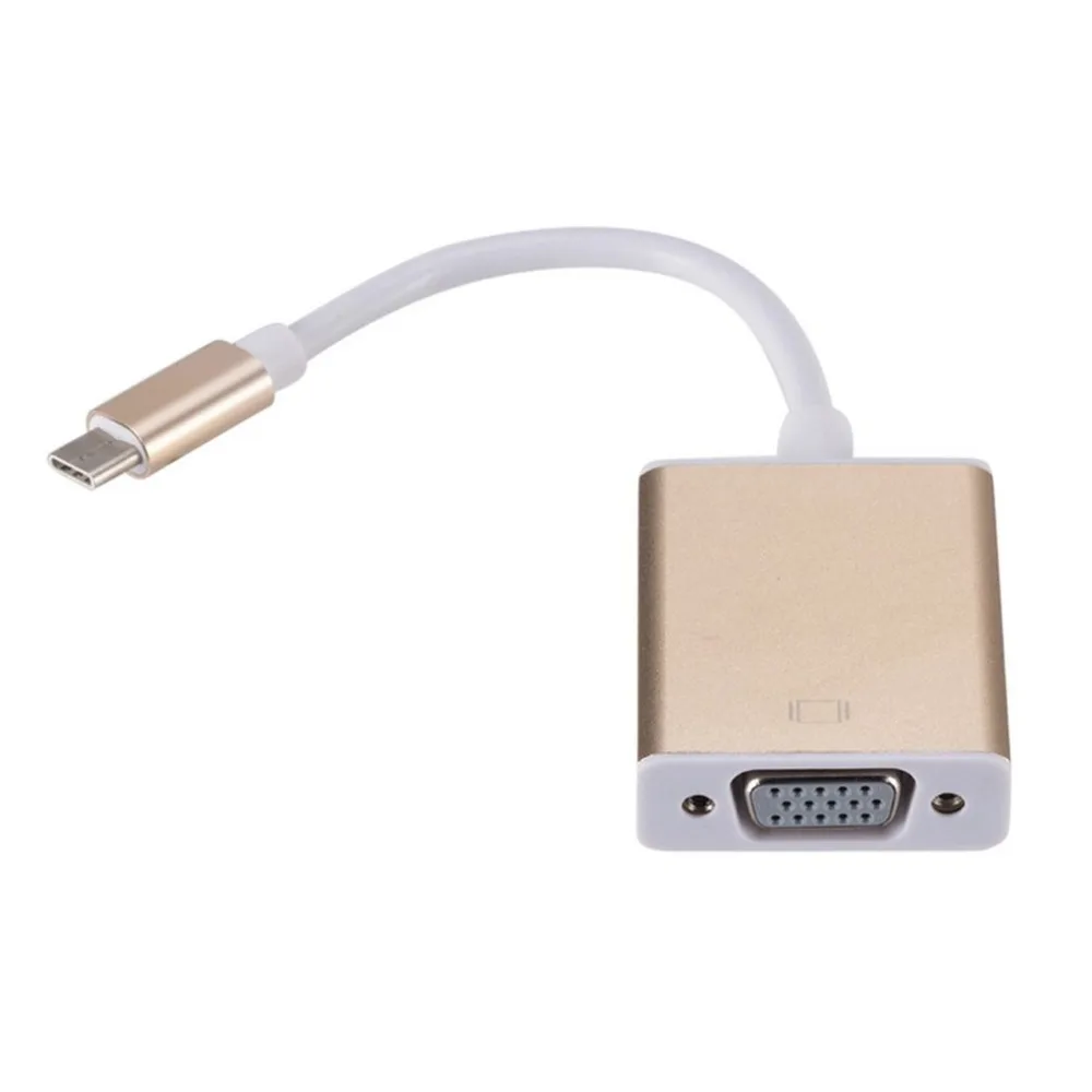 USB 3,1 type C USB-Cale штекер для женщин VGA Кабельный адаптер-переходник для MacBook, ПК, ноутбук