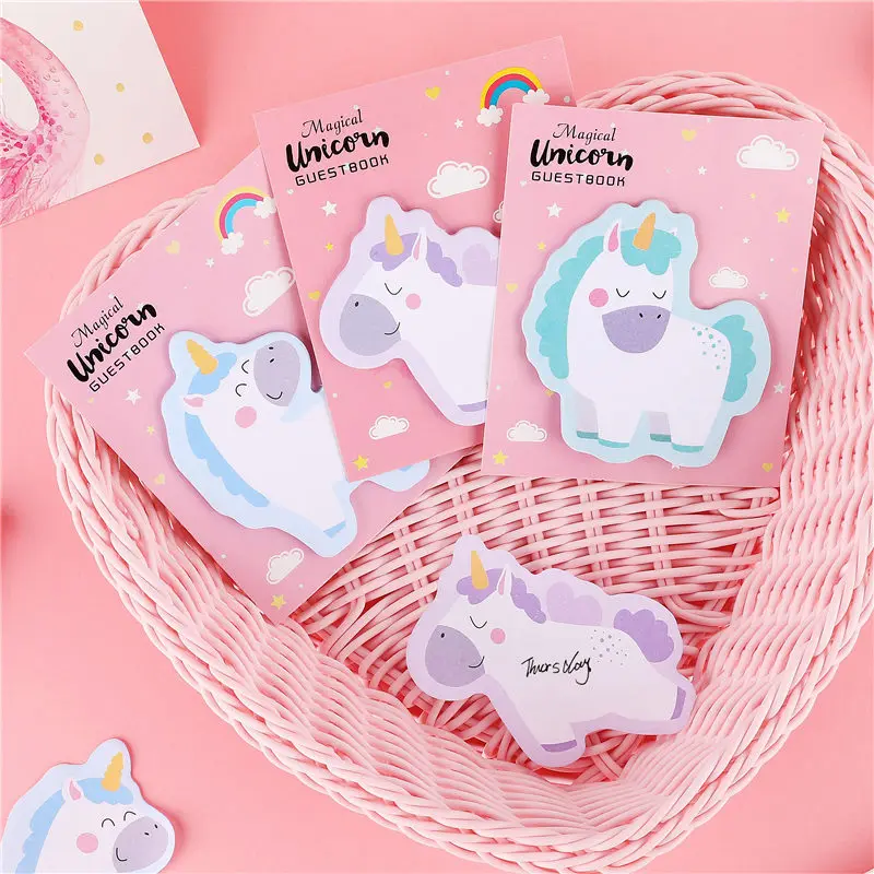 Милый мультяшный блокнот креативный Kawaii Sticky Notes планировщик для скрапбукинга