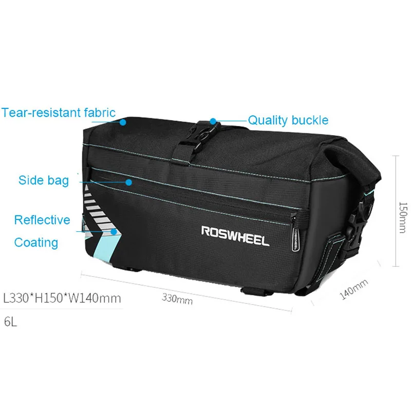 

Cycling Bicycle Bags Bike shoulder strap Wheel up Bag Purse Handbag Rear Rack Trunk Cycling Pannier Cover Bicycle Accessories