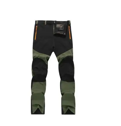 Быстросохнущие водонепроницаемые брюки летние мужские уличные спортивные горные брюки походные брюки - Цвет: Army Green