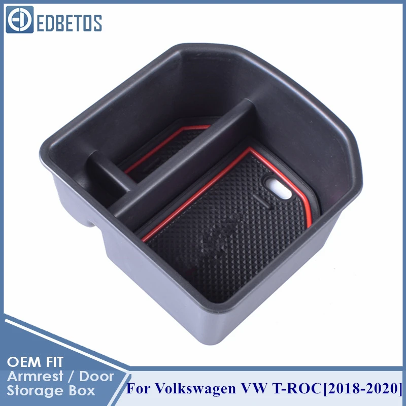 T-ROC Center Conosle Organizer Tray For Volkswagen T-ROC Interior Accessories For VW Armrest Box