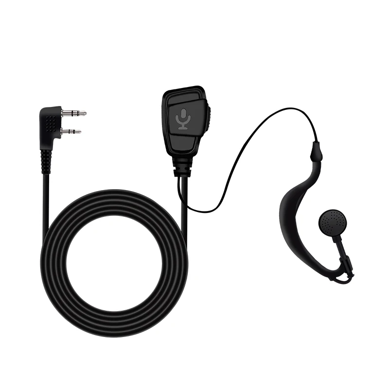 

Monitor-talkie headset K head universal construction site for headset thick wire suitable for Moto Baofeng Wanhua ear-hook type