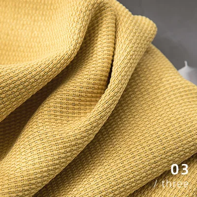 Modern Solid Waffle Plaid Curtains for Living Room Luxury Yellow Drapes for Bedroom Balcony Rideaux Window Panel Custom Made 