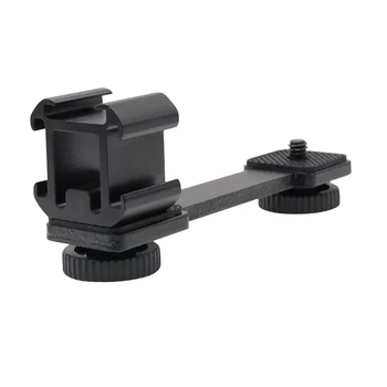 

Triple Hot Shoe Mount Adapter Microphone Extension Bar for Zhiyun Smooth 4 DJI Osmo Pocket Gimbal Accessories