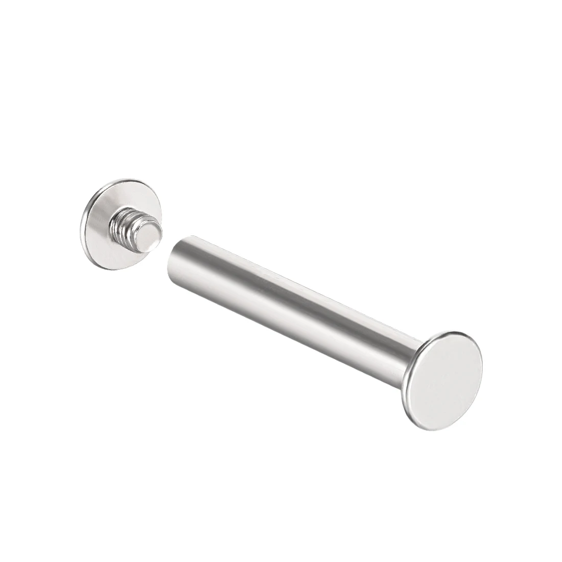 Uxcell 10 세트 M4 나사 포스트 3/16 (5mm) 홀 직경, 35mm-75mm 벨트 버클 바인딩 볼트 가죽 패스너 탄소강