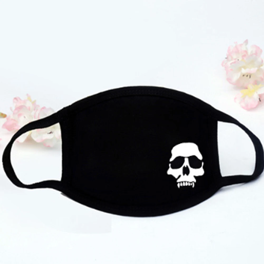 1 шт., мультистильная хлопковая маска для губ с мультипликационным принтом Kpop, Пылезащитная, моющаяся, черная маска для лица для мужчин и женщин, респиратор - Цвет: 19