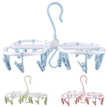 

20-Clip Multi-Function Round Rough Foldable Underwear Drying Rack Brand New Environmental Protection Drying Rack