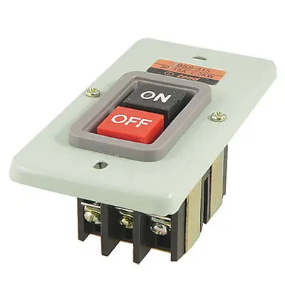 

3P 15A 2.2KW Screw Terminals On/Off Self Lock Power Pushbutton Switch TBSS-315