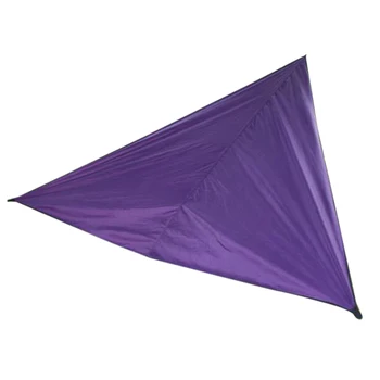 

4 x 4 x 4m Outdoor Waterproof Sunshade Sail Canopy Patio Awning Garden UV Shelter - Purple