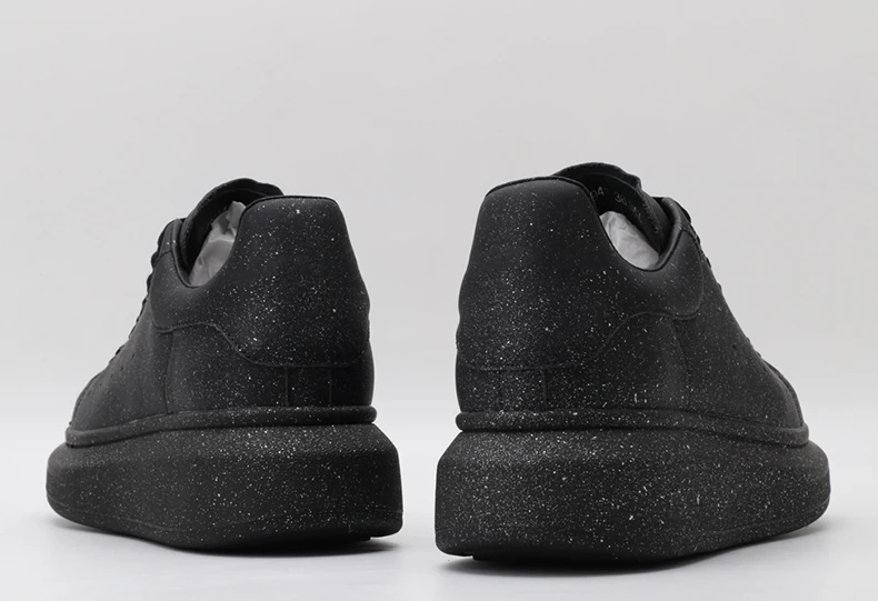Черные повседневные мужские кроссовки из натуральной кожи, модная брендовая спортивная обувь для женщин, спортивные женские кроссовки для прогулок