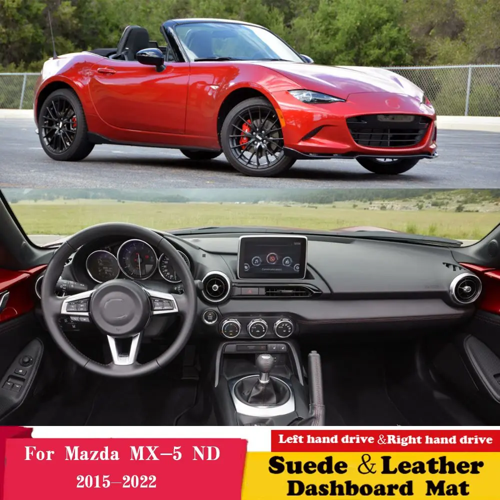 For Mazda Mx5 20152022 Mx5 Nd Miata 4th Leather Dashmat Dashboard