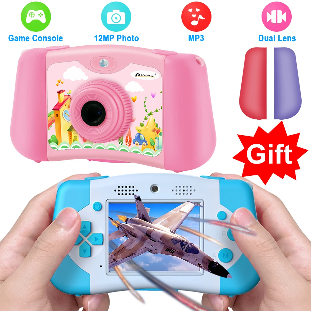juego de vídeo para niños y niñas Cámara de juguete para niños juguete para regalo de cumpleaños cámara de fotos Digital para selfies juego de vídeo para niños y niñas Cámara de juguete para niños juguete para regalo de cumpleaños cámara de fotos Digital para selfies