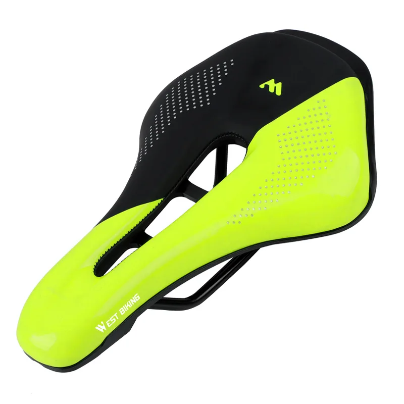 WEST BIKING MTB велосипедное седло полое толстое мягкое сиденье Подушка ультра-светильник износостойкая поверхность из искусственной кожи