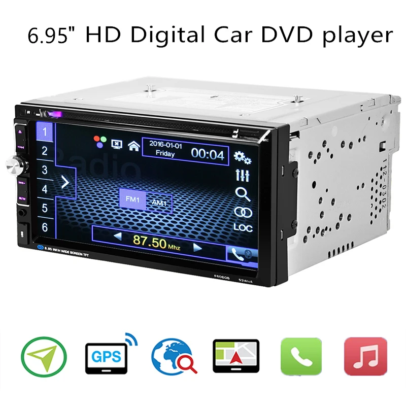 

6.95" HD 2 din Autoradio Multimedia Player Android Universal Auto Stereo Touch Screen MP5 Bluetooth Auto Radio Backup Camera