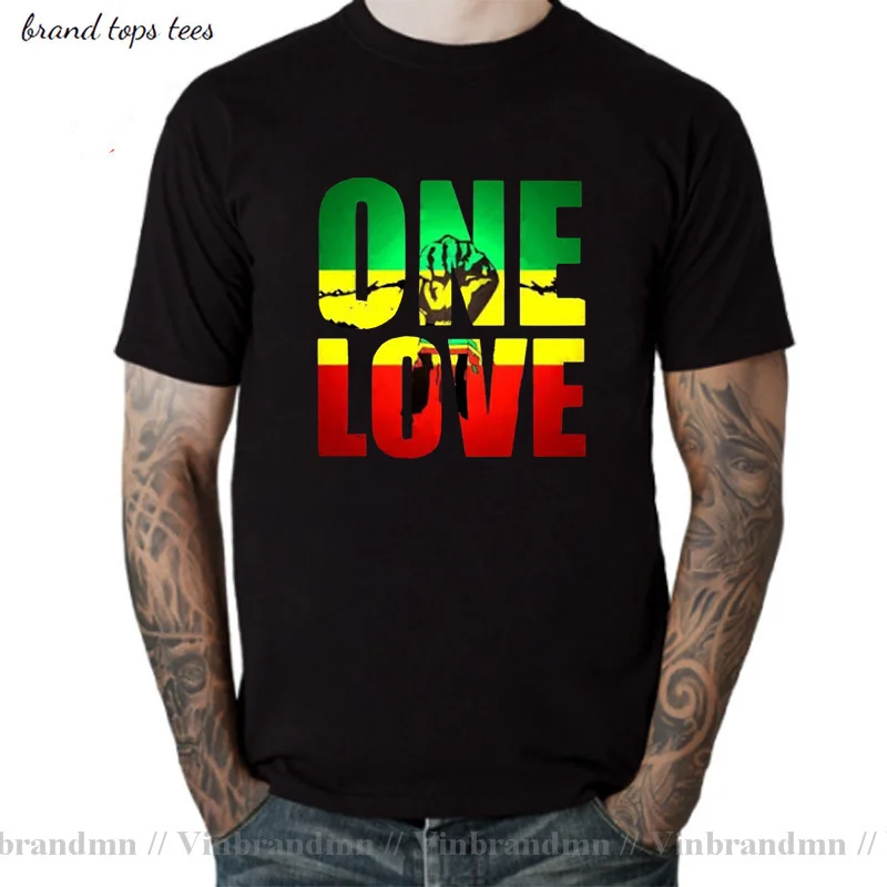 Rasta One Love City T Shirt Uomo Rastafari Lion King T-Shirt Giamaica Flag The Best Of Red Yellow Green Design Top Tee