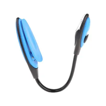 

Flexible Clip-on Bright Booklight LED Travel Book Reading Lamp White Light Q0KF