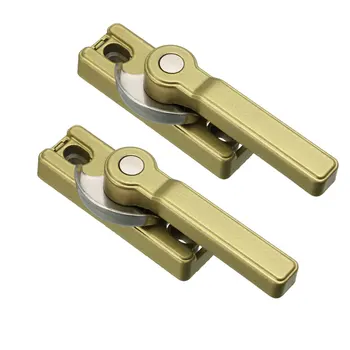 

uxcell 2pcs Window Sash Lock Zinc Alloy Power Coating Spring Action Left Hand Champagne